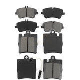Front Rear Semi-Metallic Brake Pads Kit For Mercedes-Benz C240 CLK350 C320 C280 CLK320 C350 KSM-100388