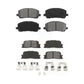 Front Rear Semi-Metallic Brake Pads Kit For 2001-2003 Toyota Highlander KSM-100390