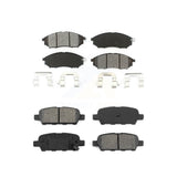 Front Rear Semi-Metallic Brake Pads Kit For INFINITI Nissan G37 Murano G35 FX35 M35 350Z EX35 M37 QX70 370Z G25 Q70 Q70L M45 Q40 FX37 QX50 FX45 M56 EX37 M35h Renault Koleos KSM-100394
