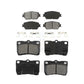 Front Rear Semi-Metallic Brake Pads Kit For Lexus IS250 GS300 KSM-100400