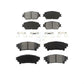 Front Rear Semi-Metallic Brake Pads Kit For 2014 Lexus IS250 C F Sport KSM-100401