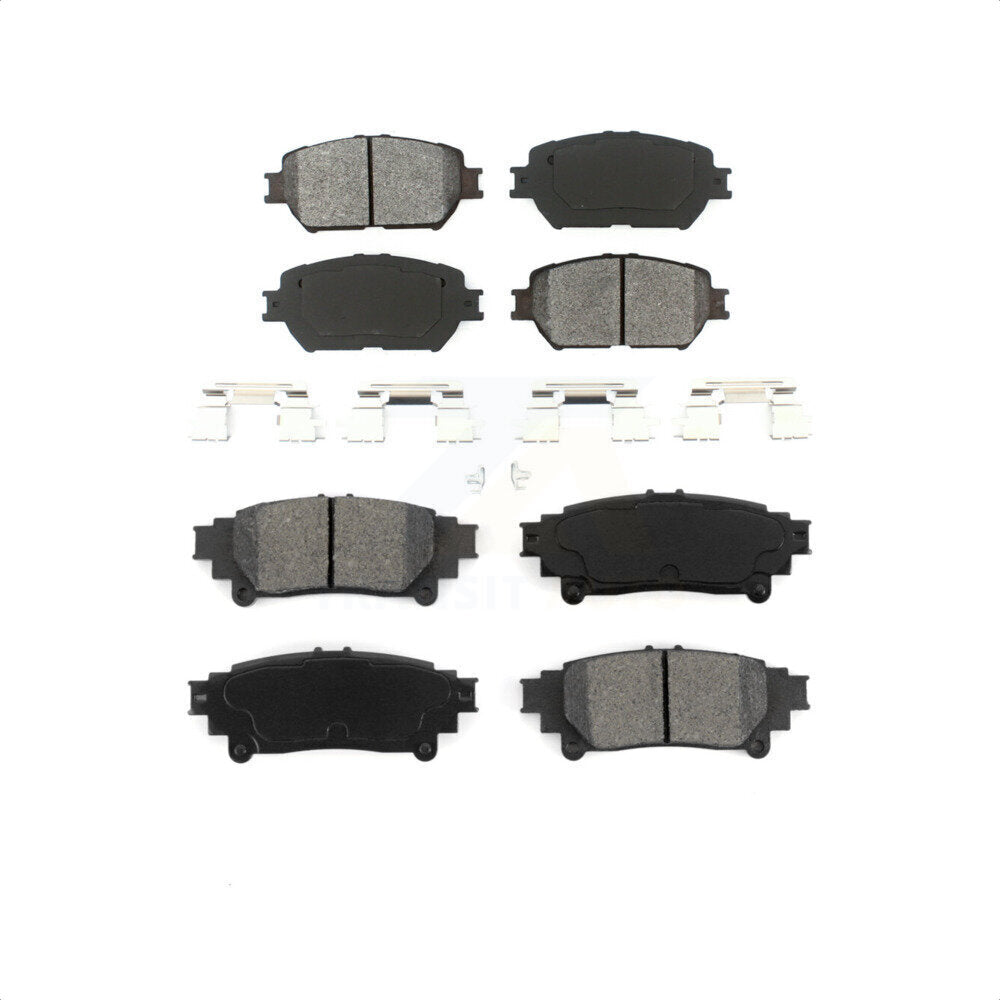 Front Rear Semi-Metallic Brake Pads Kit For 2014 Lexus IS250 C F Sport KSM-100401