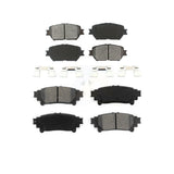 Front Rear Semi-Metallic Brake Pads Kit For 2014 Lexus IS250 C F Sport KSM-100401