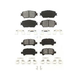 Front Rear Semi-Metallic Brake Pads Kit For Toyota Camry Vehicles Manufactured In USA KSM-100402