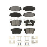 Front Rear Semi-Metallic Brake Pads Kit For Honda CR-V KSM-100405