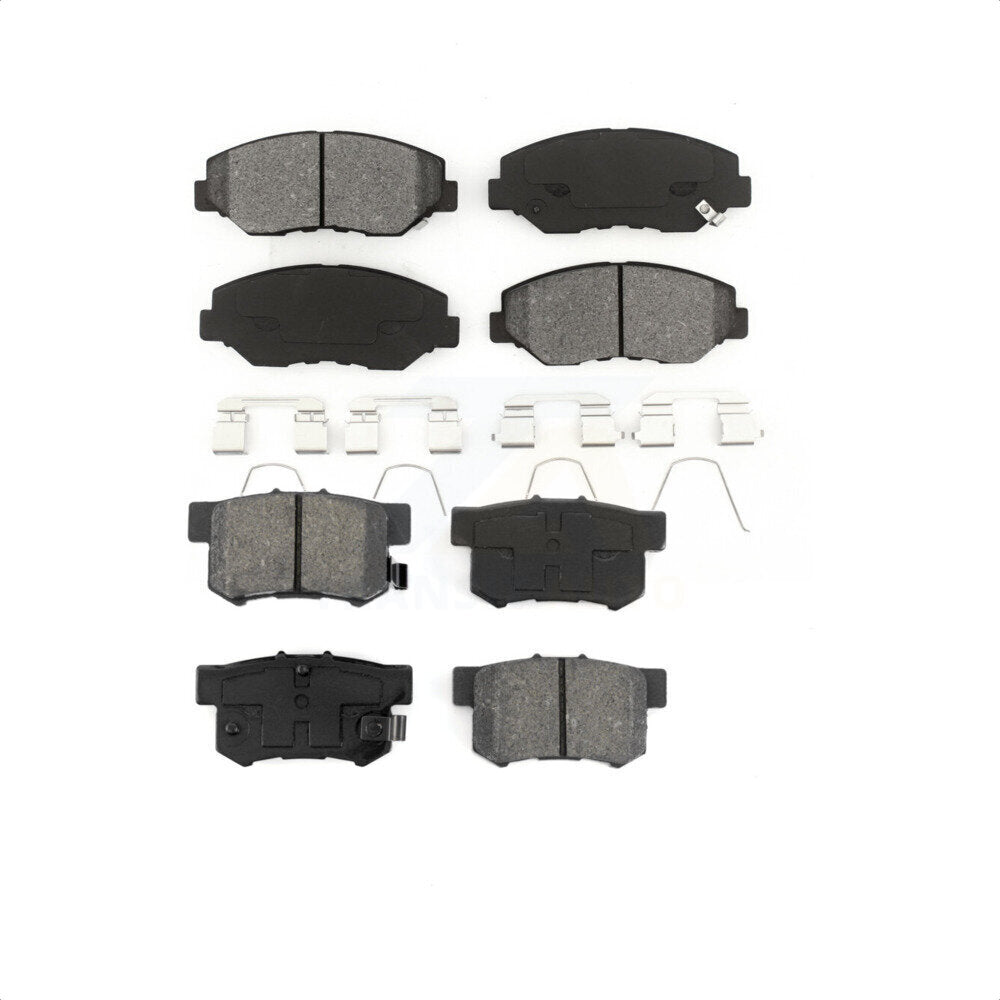 Front Rear Semi-Metallic Brake Pads Kit For Honda Accord Civic CR-V Element Acura ILX KSM-100408