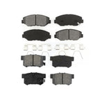 Front Rear Semi-Metallic Brake Pads Kit For Honda Accord Civic CR-V Element Acura ILX KSM-100408