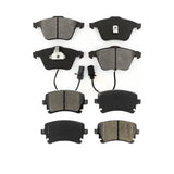 Front Rear Semi-Metallic Brake Pads Kit For 2003-2004 Audi RS6 With 321mm Diameter Rotor KSM-100410