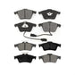 Front Rear Semi-Metallic Brake Pads Kit For Mazda 3 Volvo S40 C70 V50 KSM-100413