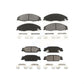 Front Rear Semi-Metallic Brake Pads Kit For Cadillac Pontiac Grand Prix CTS STS KSM-100418
