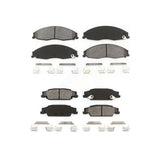 Front Rear Semi-Metallic Brake Pads Kit For Cadillac Pontiac Grand Prix CTS STS KSM-100418