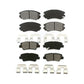 Front Rear Semi-Metallic Brake Pads Kit For Kia Hyundai Soul Sonata Elantra Amanti Azera KSM-100420