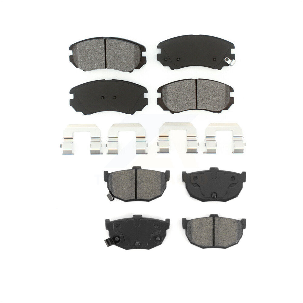 Front Rear Semi-Metallic Brake Pads Kit For Hyundai Tiburon KSM-100421