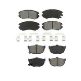 Front Rear Semi-Metallic Brake Pads Kit For Hyundai Tiburon KSM-100421