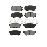 Front Rear Semi-Metallic Brake Pads Kit For Hyundai Sonata Kia Elantra Optima Sportage Tucson Azera Magentis KSM-100422