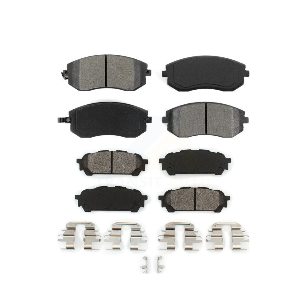 Front Rear Semi-Metallic Brake Pads Kit For Subaru Forester Impreza Saab 9-2X KSM-100423