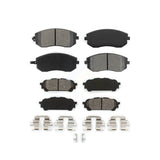 Front Rear Semi-Metallic Brake Pads Kit For Subaru Forester Impreza Saab 9-2X KSM-100423
