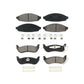 Front Rear Semi-Metallic Brake Pads Kit For Ford Crown Victoria Mercury Grand Marquis Lincoln Town Car Marauder KSM-100427
