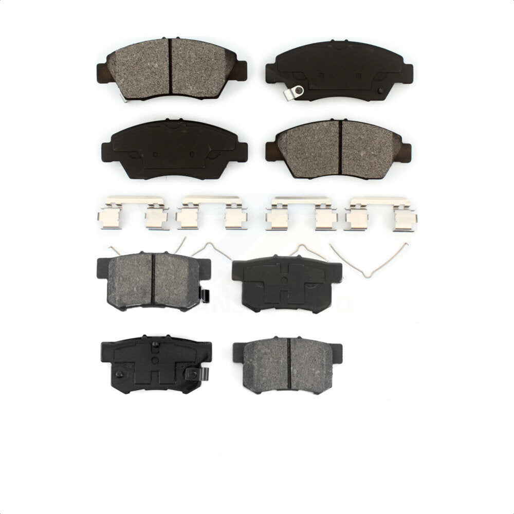 Front Rear Semi-Metallic Brake Pads Kit For Honda Civic Acura RSX ILX CR-Z KSM-100437