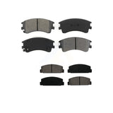 Front Rear Semi-Metallic Brake Pads Kit For 2003-2005 Mazda 6 KSM-100439