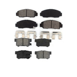 Front Rear Semi-Metallic Brake Pads Kit For Honda Accord Acura CSX KSM-100440