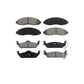 Front Rear Semi-Metallic Brake Pads Kit For 2003-2004 Dodge Dakota KSM-100441