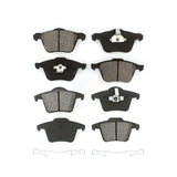 Front Rear Semi-Metallic Brake Pads Kit For 2003-2014 Volvo XC90 With 316mm Diameter Rotor KSM-100448