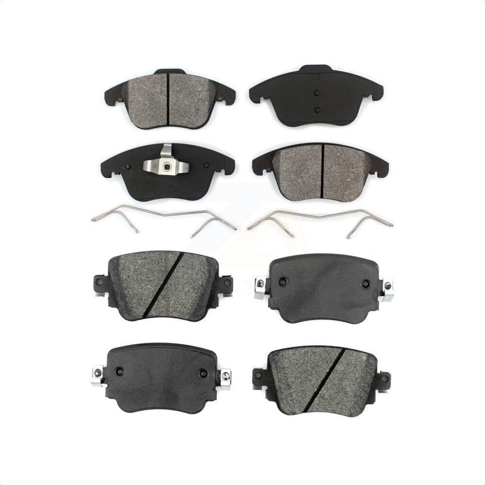 Front Rear Semi-Metallic Brake Pads Kit For Volkswagen Passat Audi Q3 Quattro KSM-100453