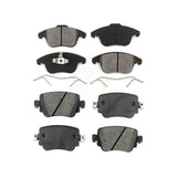 Front Rear Semi-Metallic Brake Pads Kit For Volkswagen Passat Audi Q3 Quattro KSM-100453