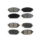 Front Rear Semi-Metallic Brake Pads Kit For 2019-2021 Mazda CX-3 KSM-100464