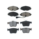 Front Rear Semi-Metallic Brake Pads Kit For Volkswagen Jetta Audi A3 Quattro e-Golf Sportback e-tron TT Taos KSM-100466