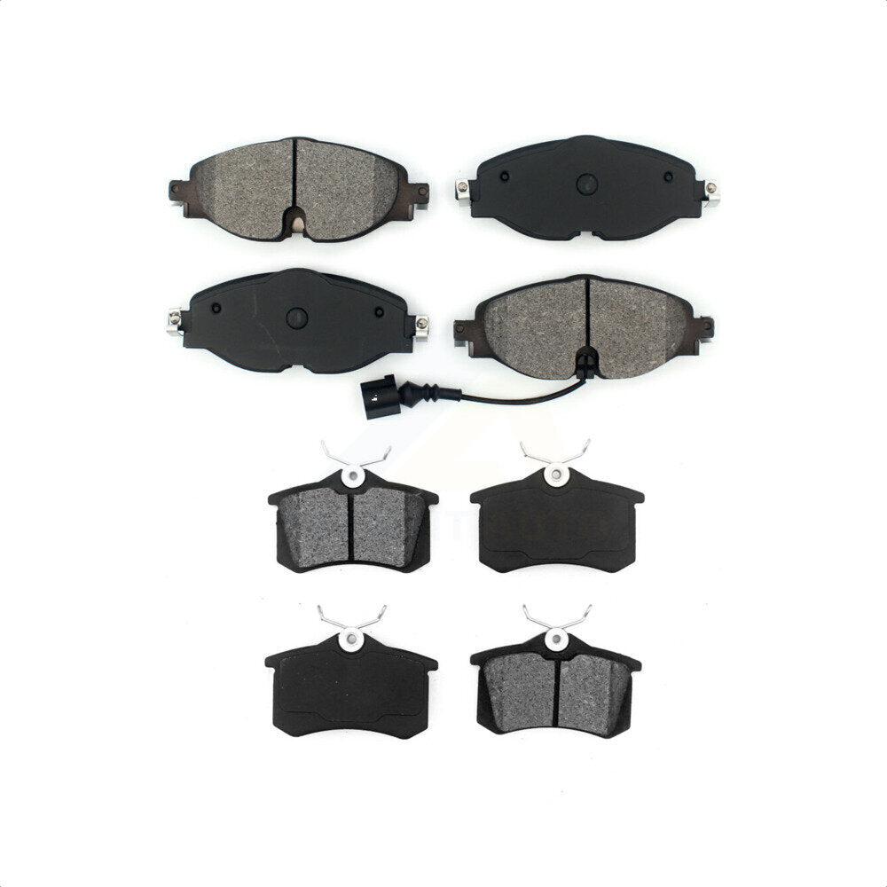 Front Rear Semi-Metallic Brake Pads Kit For 2015-2015 Volkswagen Golf SportWagen KSM-100468