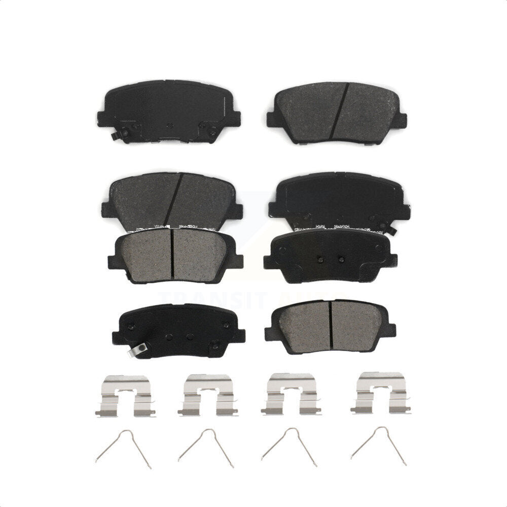Front Rear Semi-Metallic Brake Pads Kit For Kia Sorento Hyundai Santa Fe Sport KSM-100469