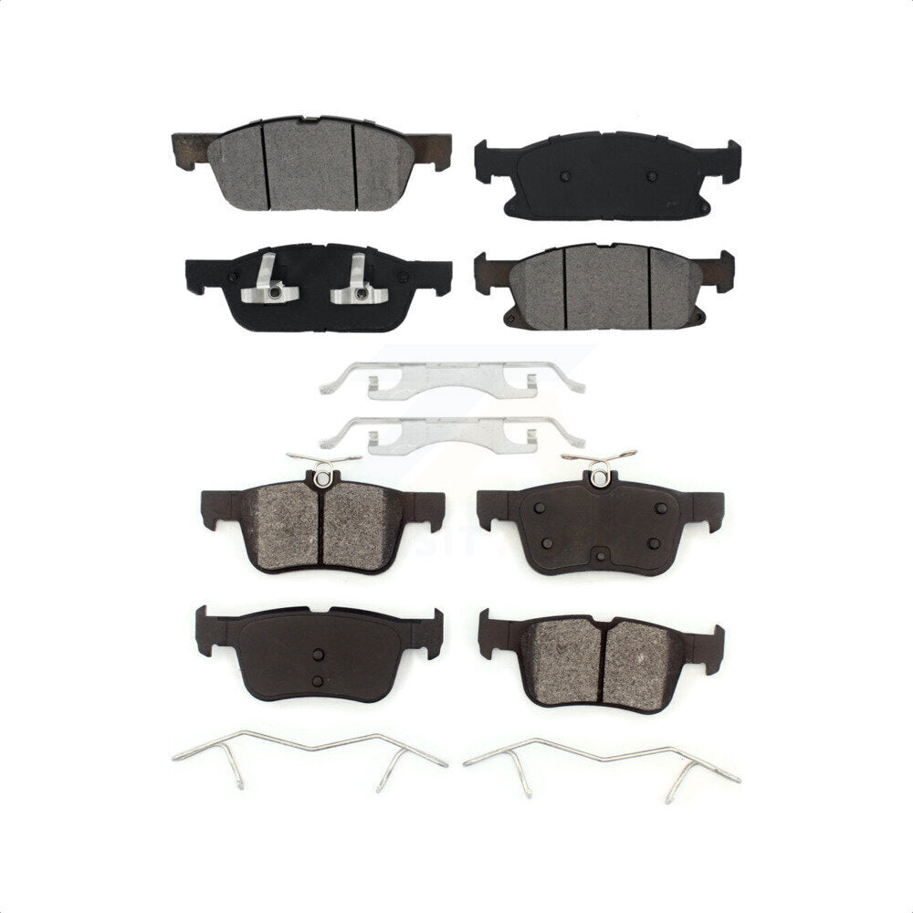 Front Rear Semi-Metallic Brake Pads Kit For Ford Edge Lincoln MKX Nautilus KSM-100470