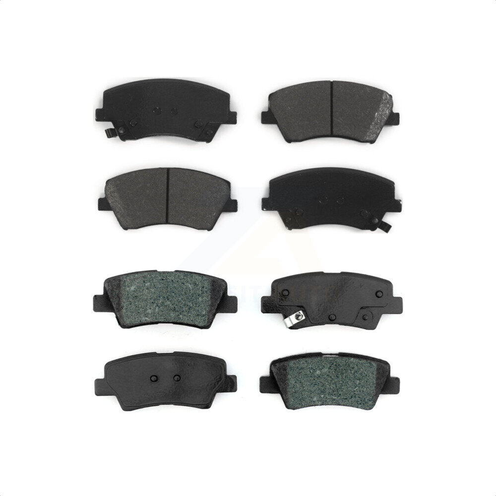 Front Rear Semi-Metallic Brake Pads Kit For Hyundai Elantra Kia Niro Ioniq KSM-100473