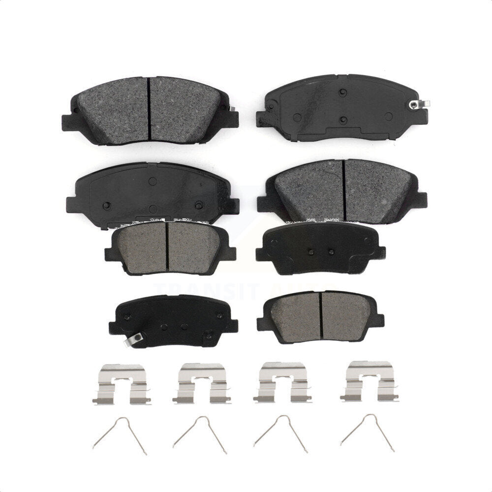 Front Rear Semi-Metallic Brake Pads Kit For Hyundai Santa Fe XL KSM-100474