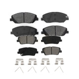 Front Rear Semi-Metallic Brake Pads Kit For Hyundai Santa Fe XL KSM-100474