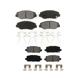 Front Rear Semi-Metallic Brake Pads Kit For 2016 Honda CR-Z KSM-100477