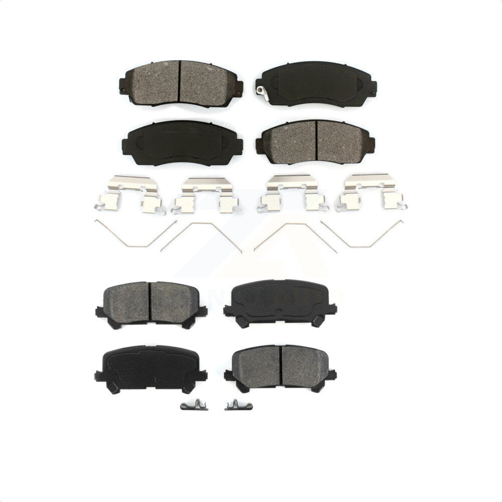 Front Rear Semi-Metallic Brake Pads Kit For 2019-2022 Honda Passport KSM-100482
