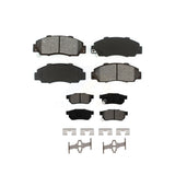 Front Rear Semi-Metallic Brake Pads Kit For 1992-1993 Acura Integra GS-R KSM-100483