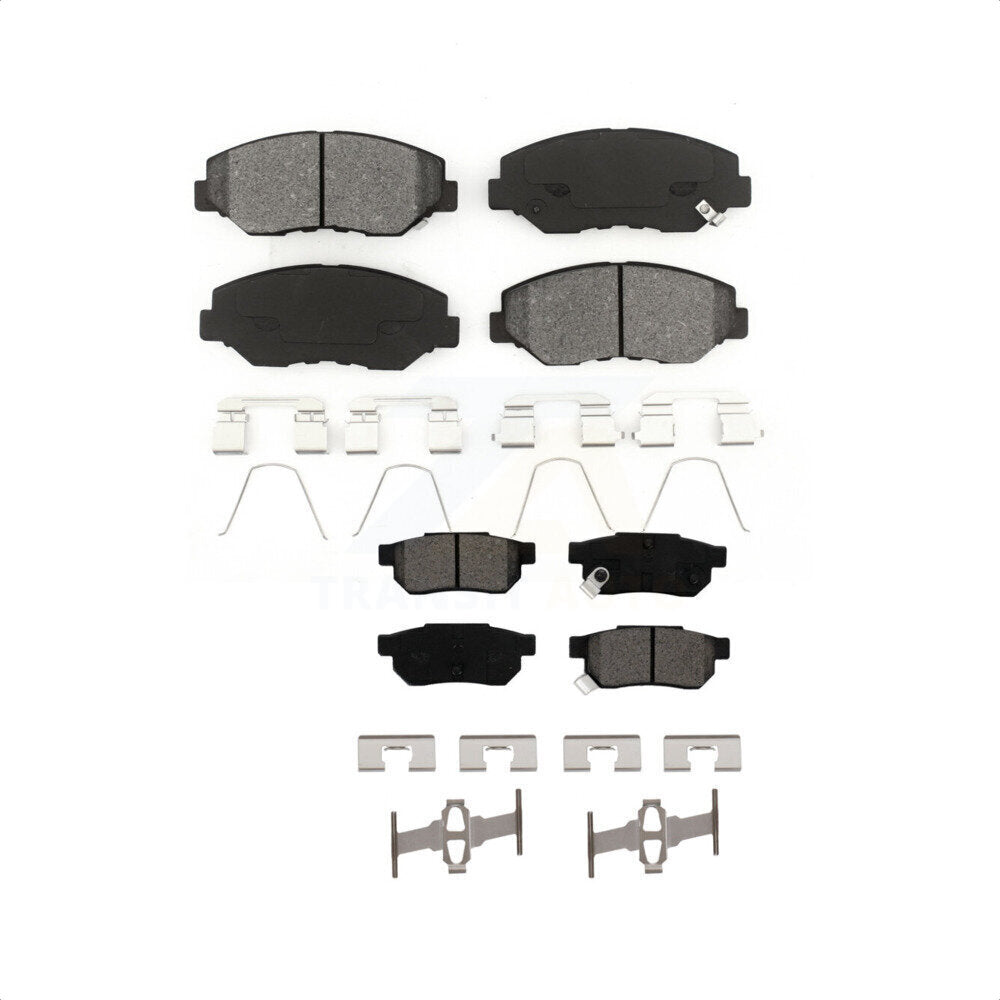 Front Rear Semi-Metallic Brake Pads Kit For 2013-2014 Honda Fit EV Vehicles Manufactured In Mexico KSM-100484