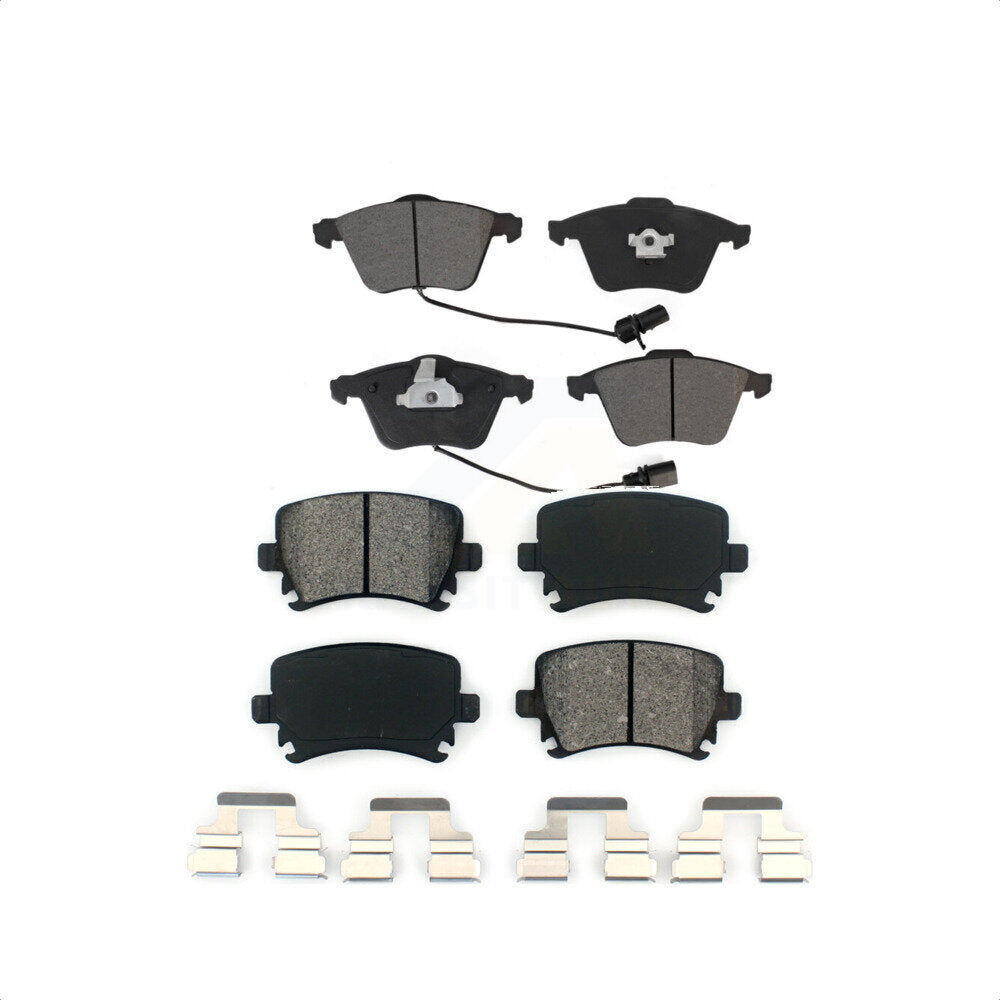 Front Rear Semi-Metallic Brake Pads Kit For Volkswagen Audi Passat CC A4 Quattro A6 TT Golf R R32 KSM-100491