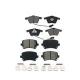 Front Rear Semi-Metallic Brake Pads Kit For Volkswagen Audi Passat CC A4 Quattro A6 TT Golf R R32 KSM-100491