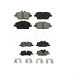 Front Rear Semi-Metallic Brake Pads Kit For Mini Cooper KSM-100495