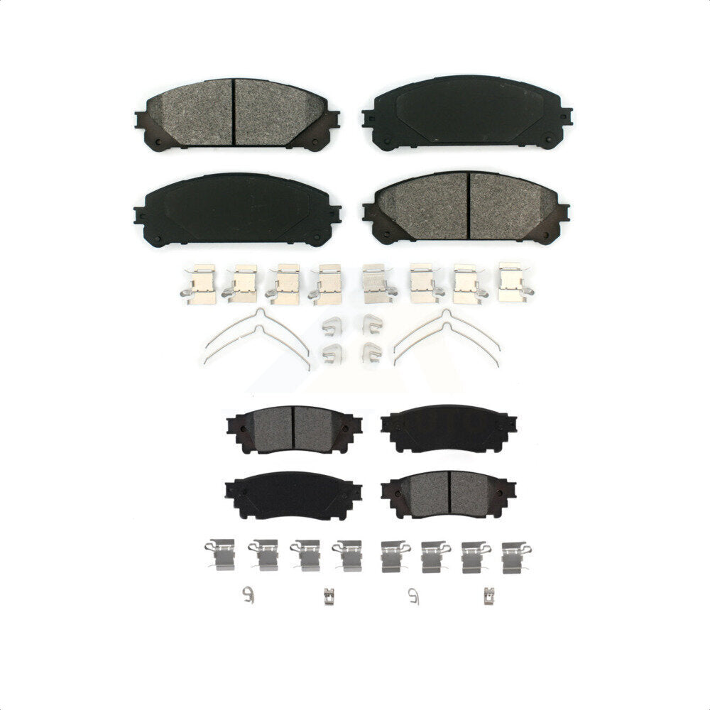 Front Rear Semi-Metallic Brake Pads Kit For Lexus NX200t NX300 Toyota Camry NX300h Avalon KSM-100496
