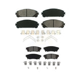 Front Rear Semi-Metallic Brake Pads Kit For Lexus NX200t NX300 Toyota Camry NX300h Avalon KSM-100496