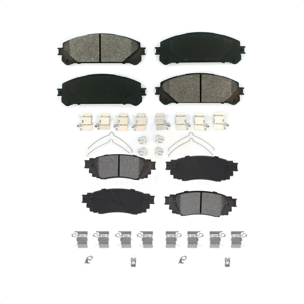 Front Rear Semi-Metallic Brake Pads Kit For Lexus RX350 RX450h RX350L RX450hL KSM-100497