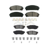 Front Rear Semi-Metallic Brake Pads Kit For Lexus RX350 RX450h RX350L RX450hL KSM-100497