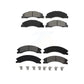 Front Rear Semi-Metallic Brake Pads Kit For Ford E-450 Super Duty KSM-100498