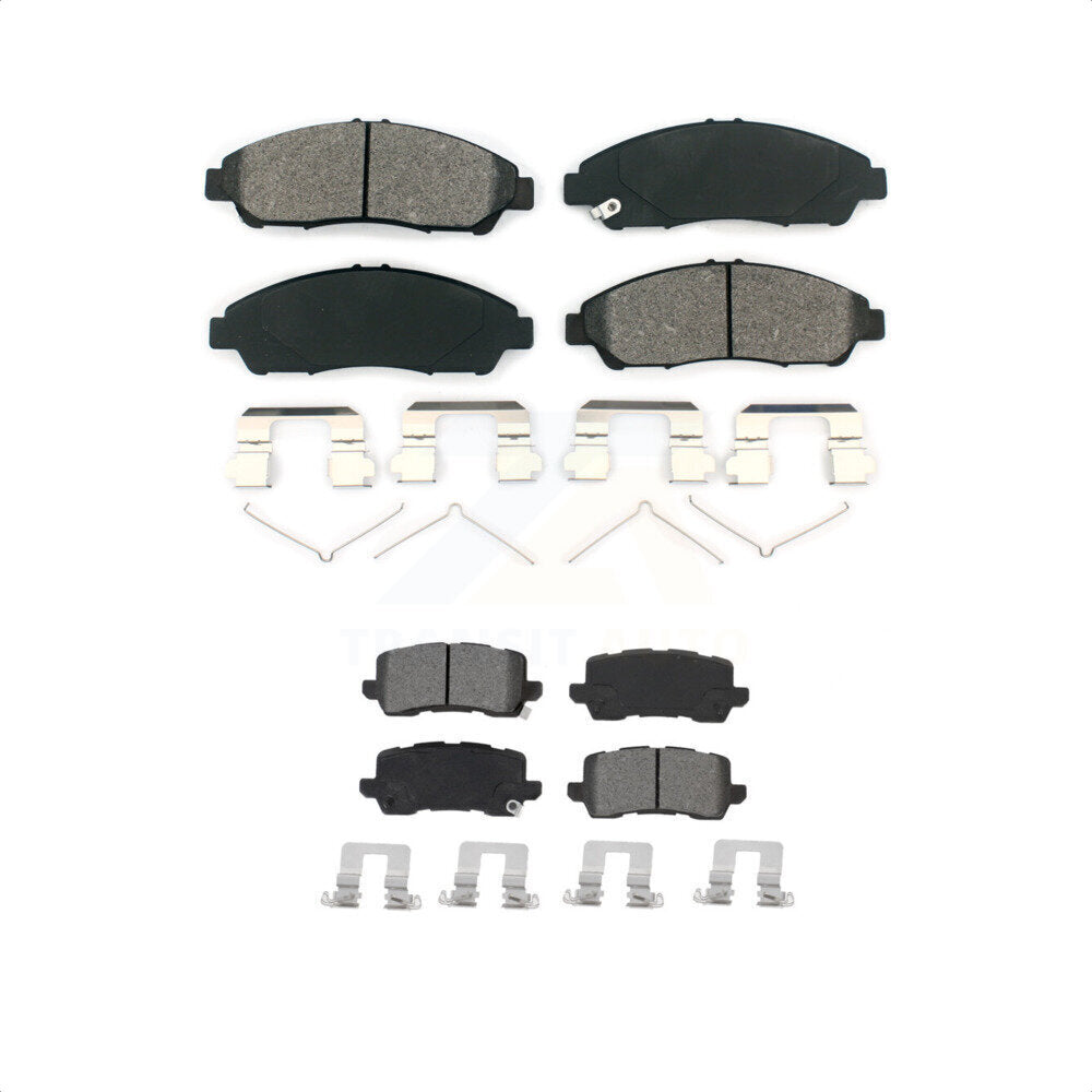 Front Rear Semi-Metallic Brake Pads Kit For 2014-2020 Acura RLX Sport Hybrid SH-AWD KSM-100501